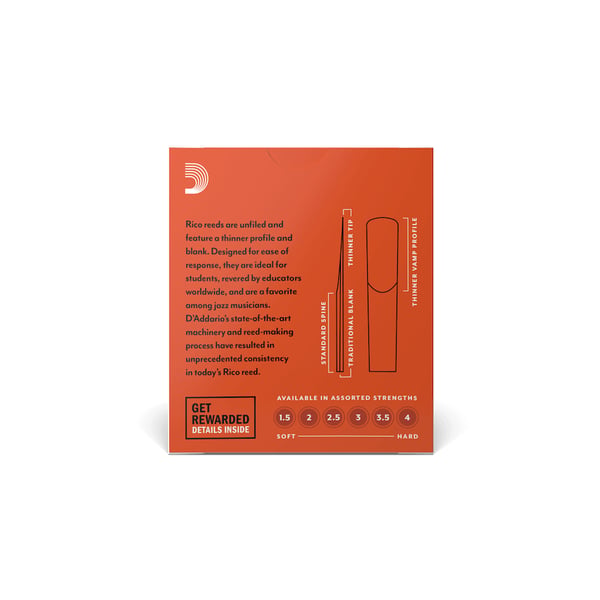 Miniatyrbild 3 av 3: Rico Design RCA1015 rörblad för träblåsinstrument
