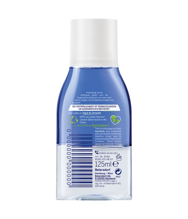 Miniatyrbillede 3 af 5: NIVEA 81182 makeup fjerner 125 ml