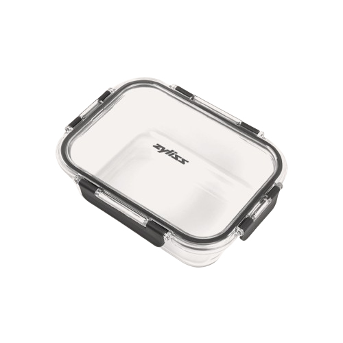 Miniatyrbillede 1 af 5: Zyliss E981065 madkasse Frokostbeholder 1,05 L Glas, Tritan, Polypropylen (PP), Silikone Transparent, Sort 1 stk
