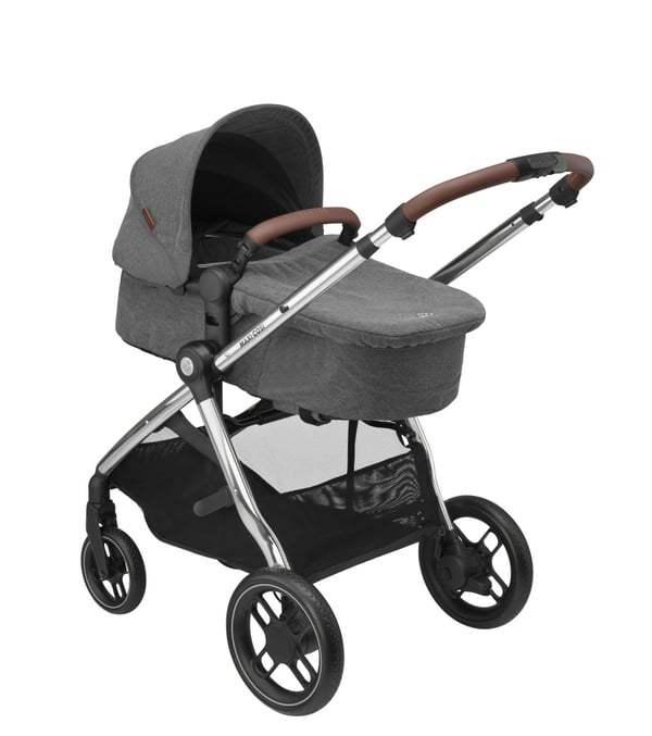Maxi-Cosi Zelia 3 Luxe Tandem barnevogn 1 sæde(r) Sort, Grå, Sølv