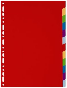 Exacompta 4912E opdeler Flerfarvet