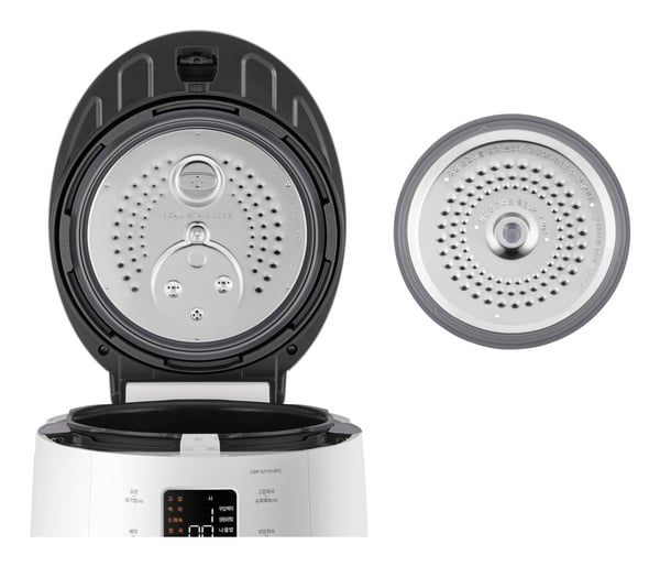 Cuckoo CRP-ST0609F riskoger 1,08 L 880 W Champagne, Hvid