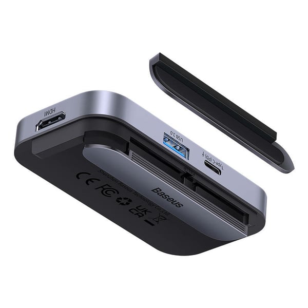 Miniatyrbild 3 av 4: Baseus PadJoy 6 USB Type-C 500 Mbit/s Grå
