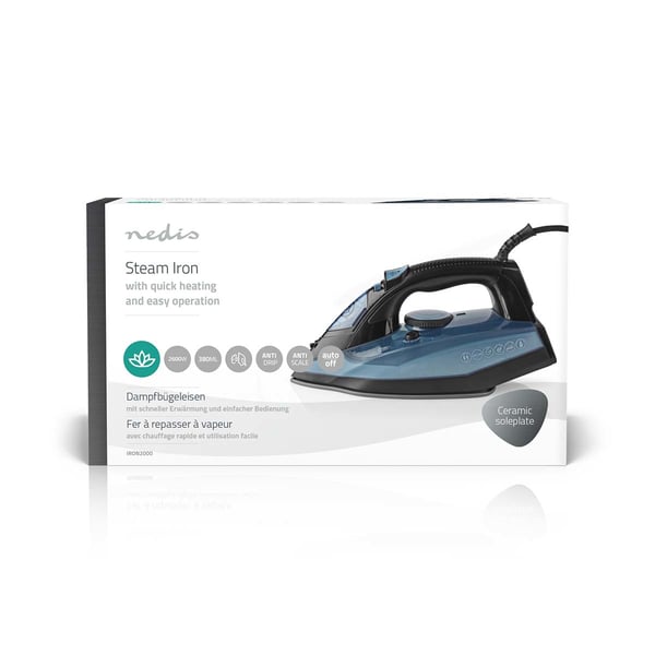 Nedis DAMPBØRSTEJERN 2600W / NEDIS IRON2000 BLÅ IRON2000