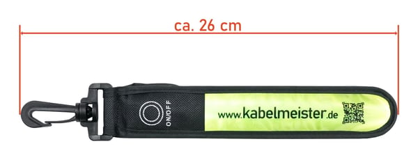 Miniatyrbild 4 av 7: Kabelmeister GA-K001-2 reflekterande/LED-upplyst klädesplagg och tillbehör Reflex med klämma