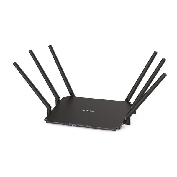 TALIUS RT-2100GLAN trådløs router Gigabit Ethernet Dual-band (2,4 GHz / 5 GHz) Sort