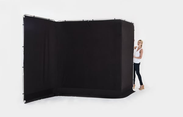 Miniatyrbild 7 av 12: Lastolite LL LB7621 fotobakgrund Aluminium, Tyg, Textil Monokromatiskt Aluminium, Svart