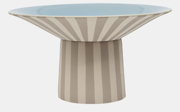 OYOY L301538 serveringsfad Stentøj Beige, Blå Rund Serveringsstativ