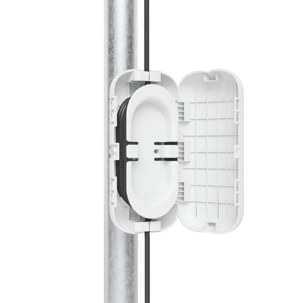 Miniatyrbillede 3 af 9: Ubiquiti UACC-FIBER-SR-KIT kabelorganisator Stang/væg Kabelboks Hvid 1 stk