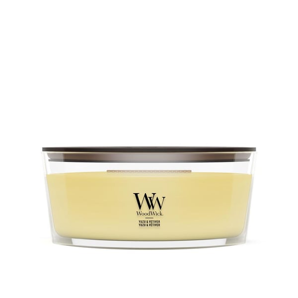 WoodWick Yuzu & Vetiver stearinljus Ellips Yuzu, vetiveria Gul 1 styck
