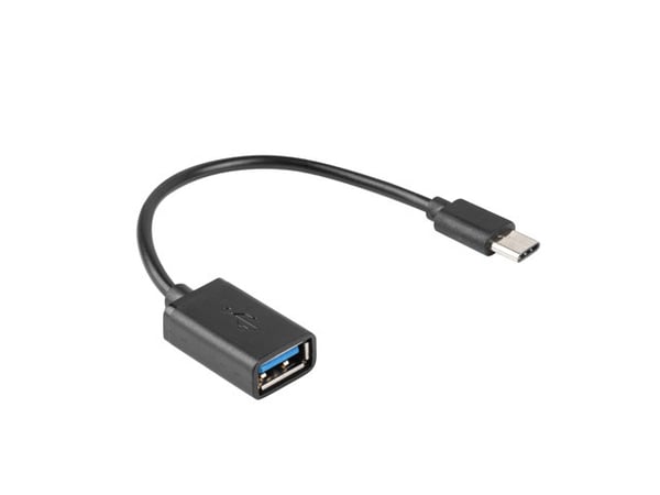 Lanberg AD-OTG-UC-01 USB-kablar USB 2.0 0,15 m USB A USB C 0,48 Gbit/s Svart