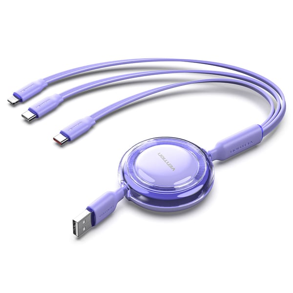 Vention TRJPBE USB-kablar USB 2.0 lila