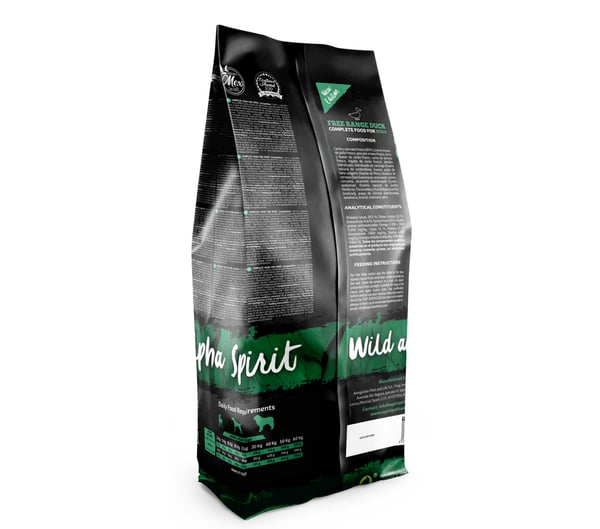Alpha Spirit 8436586310301 koiran kuivamuona 12 kg Aikuinen Ankka