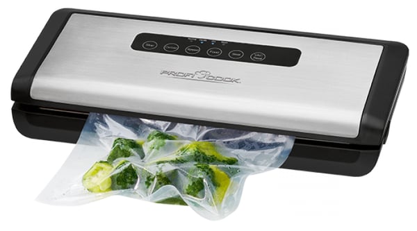 ProfiCook PC-VK 1146 tyhjiöpakkauslaite 800 mbar Musta, Ruostumaton teräs