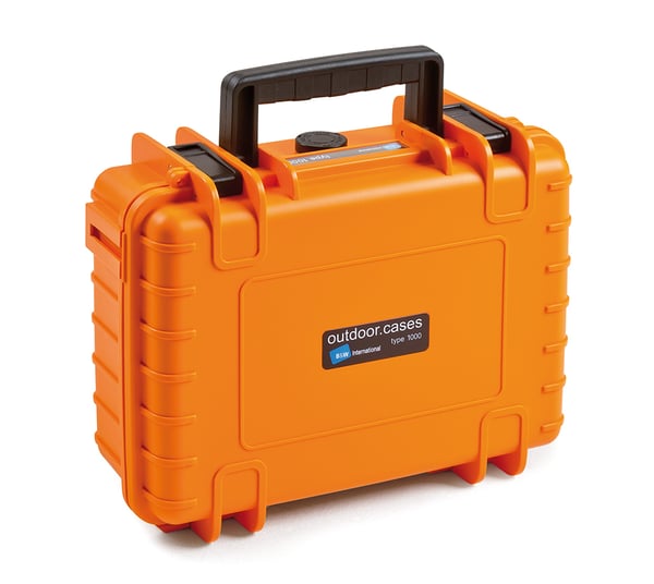 Miniatyrbillede 1 af 2: B&W Cases 1000/O/SI taske til opbevaring af værktøj Orange Polypropylen (PP)