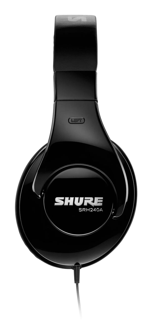 Miniatyrbillede 3 af 6: Shure SRH240A Hovedtelefoner Ledningsført Headset Musik Sort
