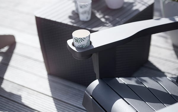 Miniatyrbillede 6 af 6: Keter K247060 udendørsstol Terrasse Hårdt sæde Hårdt ryglæn Plast Grå
