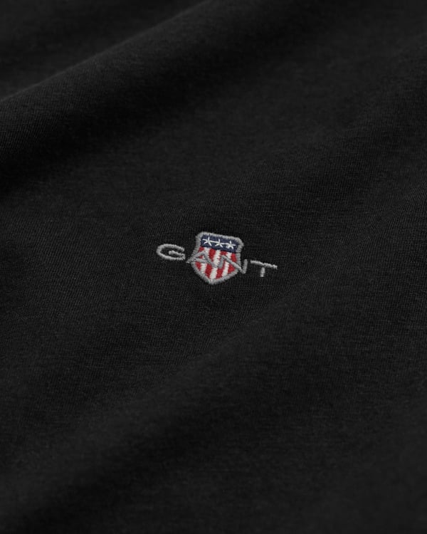 Gant 2004049-5 T-shirt Rib-knit neckline Langærmet Bomuld