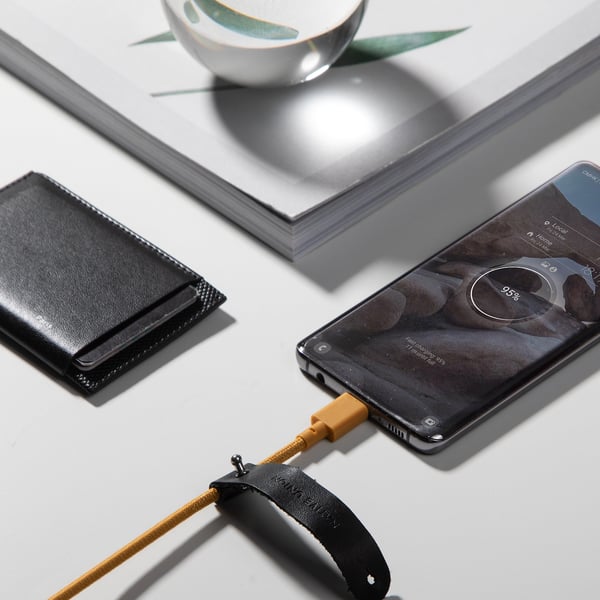 Native Union Belt Cable USB-kablar 1,2 m USB C 60 W Gul