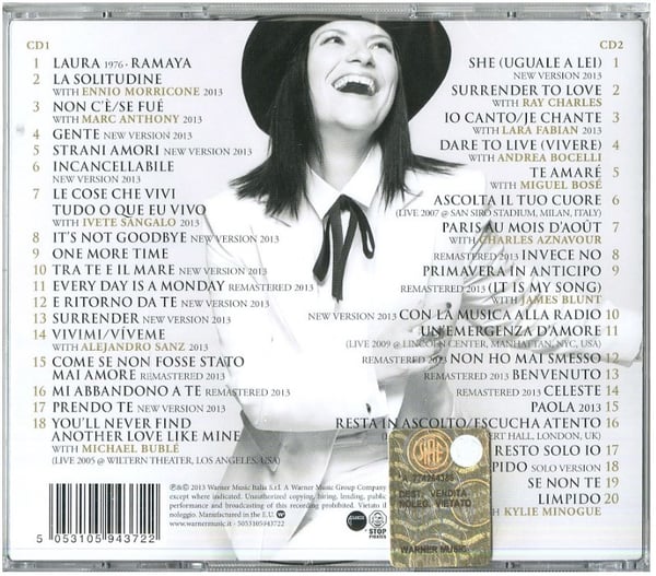 Miniatyrbild 2 av 2: Warner Music Laura Pausini - 20. The Greatest Hits, 2CD CD Pop