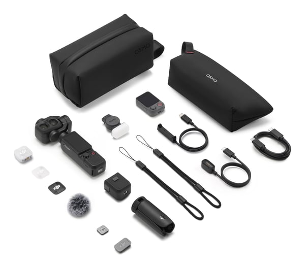 DJI Osmo Pocket 4P kardanled kamera 4K Ultra HD 37 MP Wi-Fi Sort