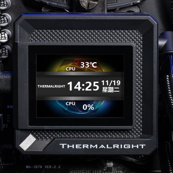 Miniatyrbillede 8 af 9: Thermalright Frozen Warframe 360 SE Processor Alt-i-en væskekøler 12 cm Sort 1 stk
