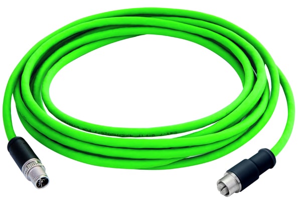 Telegärtner 100017372 nätverkskablar Grön 0,5 m Cat6a SF/UTP (S-FTP) Rund