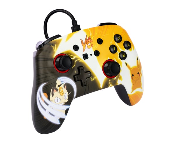 PowerA förbättrad trådbunden handkontroll för Nintendo Switch - Pokémon: Pikachu vs. Meowth