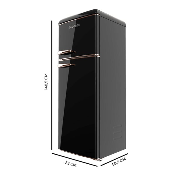Miniatyrbillede 5 af 7: Cecotec Bolero CoolMarket 2D Origin 215 Fritstående 215 L Sort