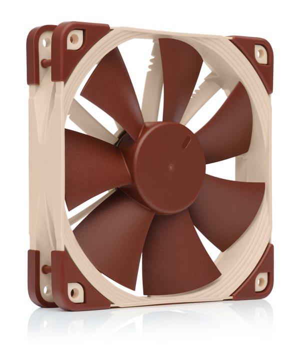 Miniatyrbillede 1 af 6: Noctua NF-F12 Computerkabinet Ventilator 12 cm Beige, Brun