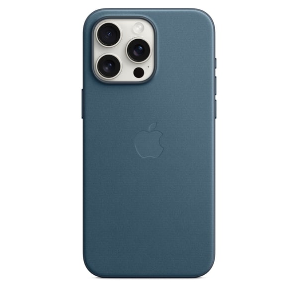 Miniatyrbillede 3 af 4: Apple Cover MagSafe-kompatibilitet FineWoven havblå til iPhone 15 Pro Max