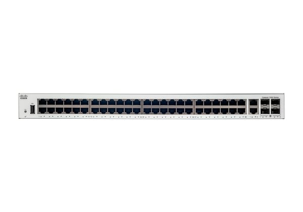 Pikkukuva 1 / 2: Cisco Catalyst C1000-48T-4G-L verkkokytkin Hallittu L2 Gigabit Ethernet (10/100/1000) Harmaa
