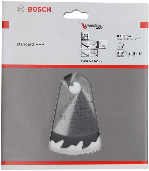 Miniatyrbillede 3 af 7: Bosch ‎2608640785 rundsavklinge 16 cm 1 stk
