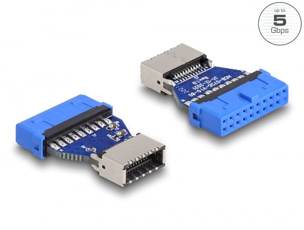 DeLOCK 66233 kabelomvandlare (hane/hona) 20 pin USB 3.0 pin header USB (USB 3.2 Gen 1) key A 20 pin DeLOCK 66233 kabelomvandlare (hane/hona) 20 pin USB 3.0 pin header USB (USB 3.2 Gen 1) key A 20 pin