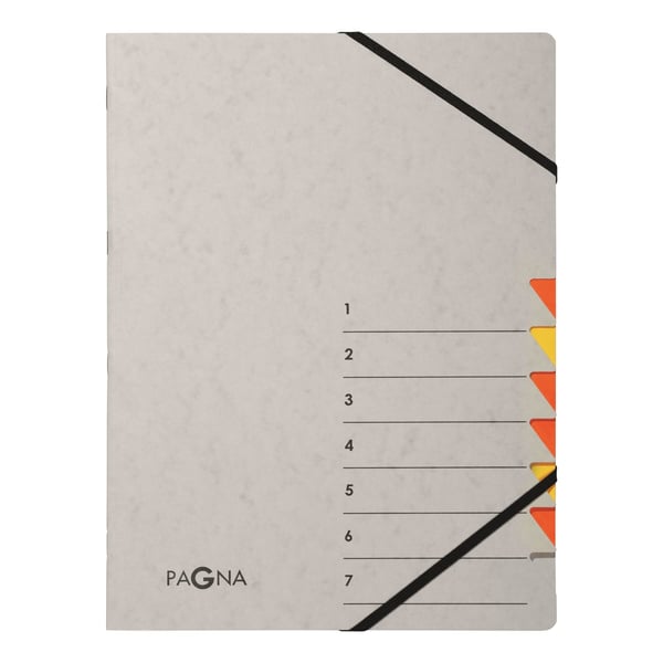 Pagna 44307-12 dokumentmapp med indexflik Grå, Orange Kartong A4 Pagna 44307-12 dokumentmapp med indexflik Grå, Orange Kartong A4