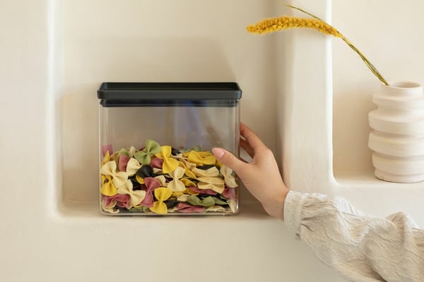 Brabantia Tasty+ Rektangulær Dåse 3,5 L Grå, Transparent 1 stk