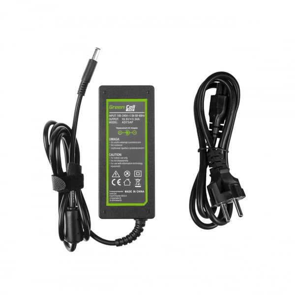 Green Cell AD75AP virta-adapteri ja vaihtosuuntaaja Sisätila 65 W Musta