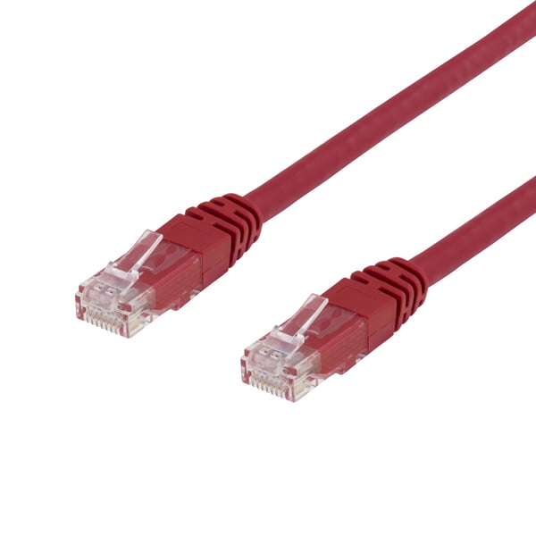Miniatyrbild 2 av 2: Deltaco U/UTP Cat6 patch cable 3m 250MHz, red
