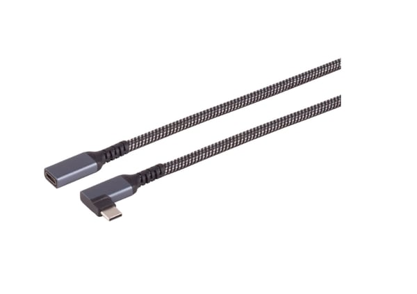 S/CONN maximum connectivity 14-74013 USB-kablar USB 3.2 Gen 2 (3.1 Gen 2) 0,5 m USB C 10 Gbit/s 100 W Svart, Vit