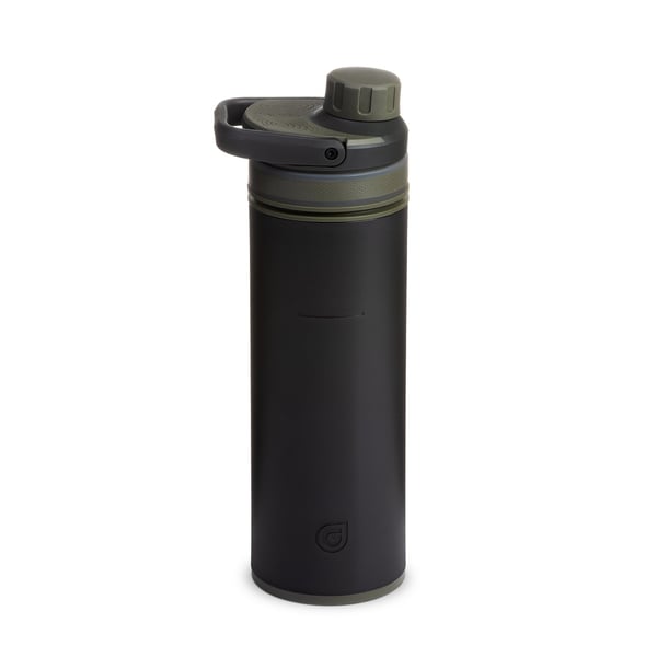 Grayl UltraPress Vandring 500 ml Akrylnitrilbutadienstyren (ABS), Polypropylen (PP), Silikon, Termoplastisk elastomer (TPE) Svart