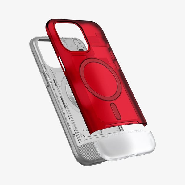 Spigen Classic C1 MagFit matkapuhelimen suojakotelo 15,5 cm (6.1") Suojus Punainen