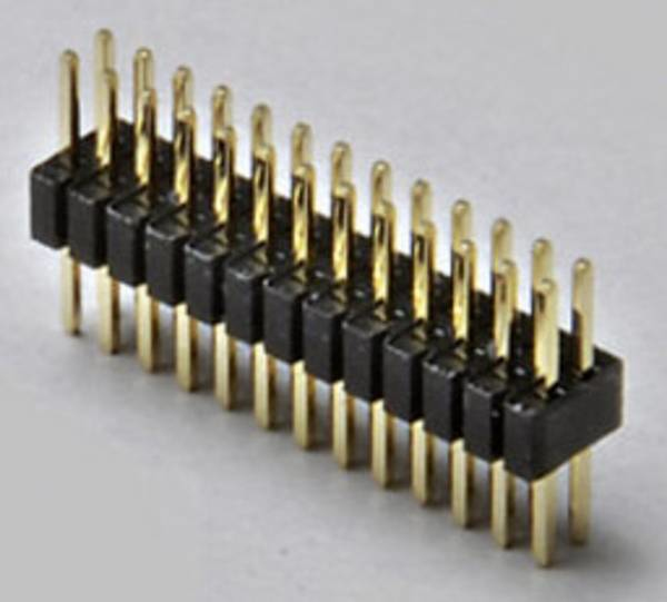 Conrad TC-2506258 kabelkontakter Pin strip Svart, Rose Gold