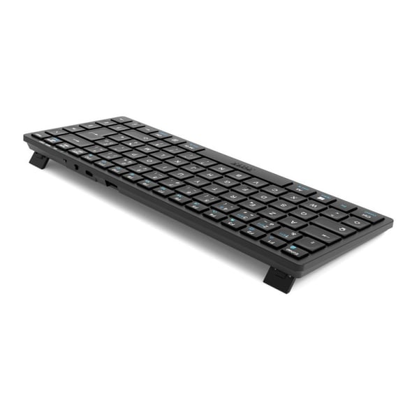 Miniatyrbillede 3 af 6: Port Designs 911001FR tastatur Hjemme/kontor RF trådløs + Bluetooth AZERTY Fransk Sort