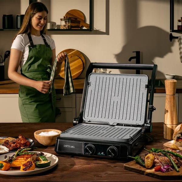 Miniatyrbild 4 av 14: Cecotec Rock’nGrill 2200 Dual kontaktgrill