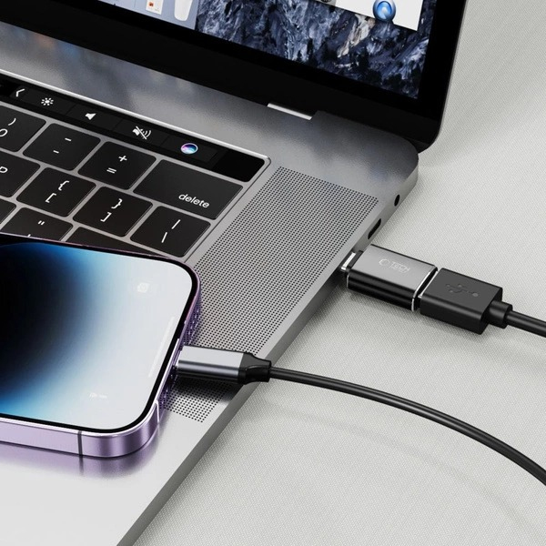 Tech-Protect 9490713932919 kabel kønsskifter Lightning USB-C Sort