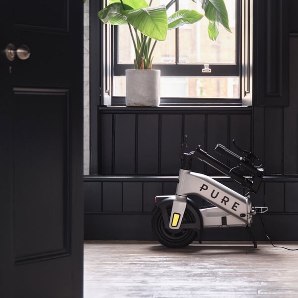 Pure Electric Advance Flex elmoped 1 sittplatser 22 km/t 924 W Grå