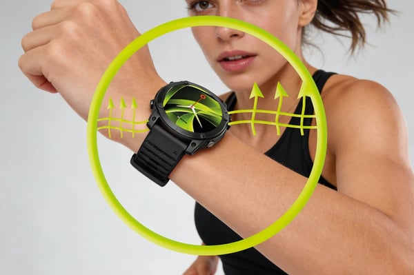 Miniatyrbillede 2 af 12: Mobile Origin MO-ESS-22-BLK Smart bærbart (wearable) tilbehør Rem Sort Silikone