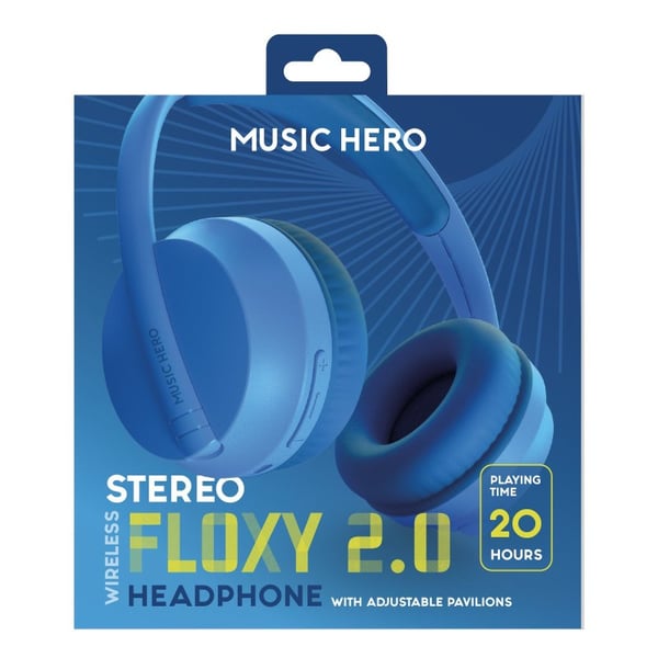 Miniatyrbild 3 av 3: SBS Floxy 2.0 Headset Trådlös Huvudband Samtal/musik USB Type-C Bluetooth Blå