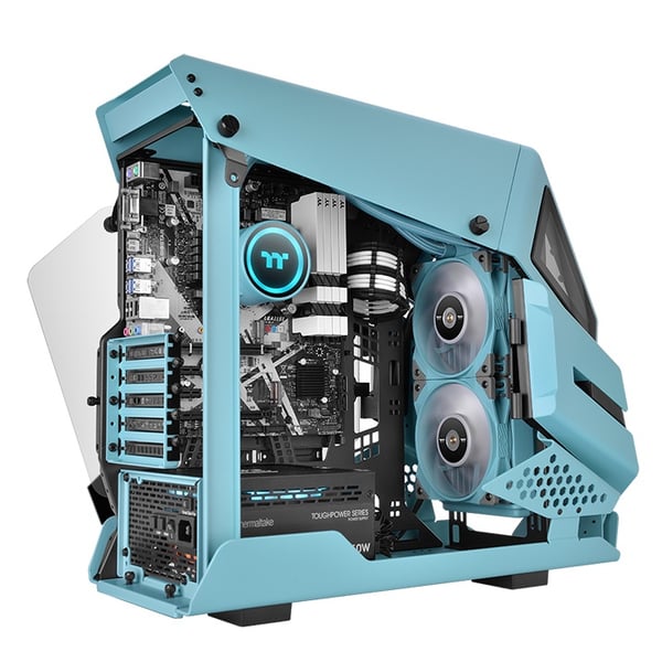 Thermaltake CL-W319-PL12TQ-A Tietokoneen jäähdytysjärjestelmä Suoritin All-in-one-nesteenjäähdytin 12 cm Turkoosi 1 kpl
