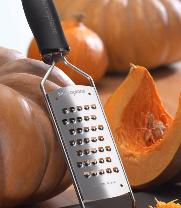 Microplane 45008 Fladt rivejern Sort, Rustfrit stål